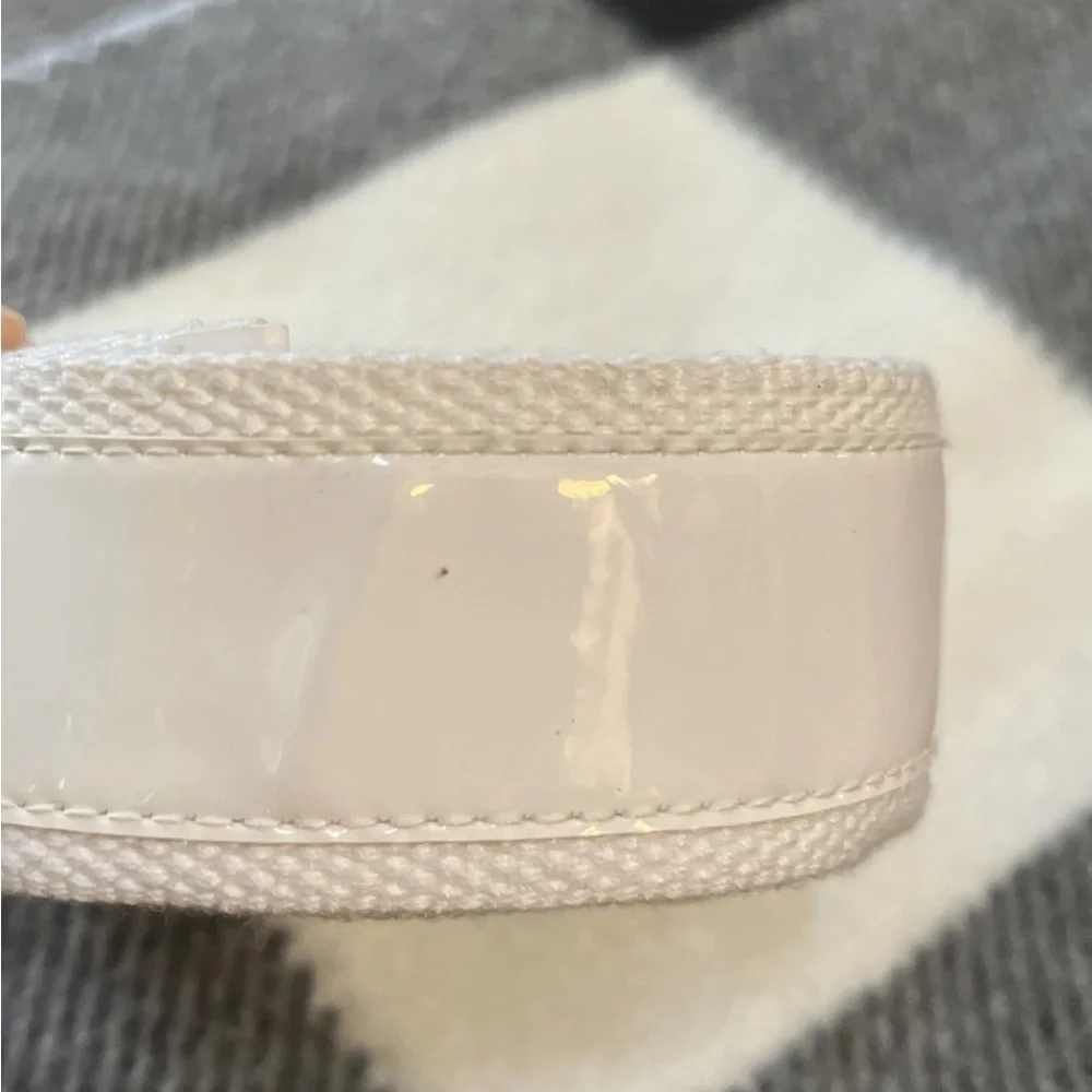 Armani Exchange Jeweled Buckle White Belt Women Size Small